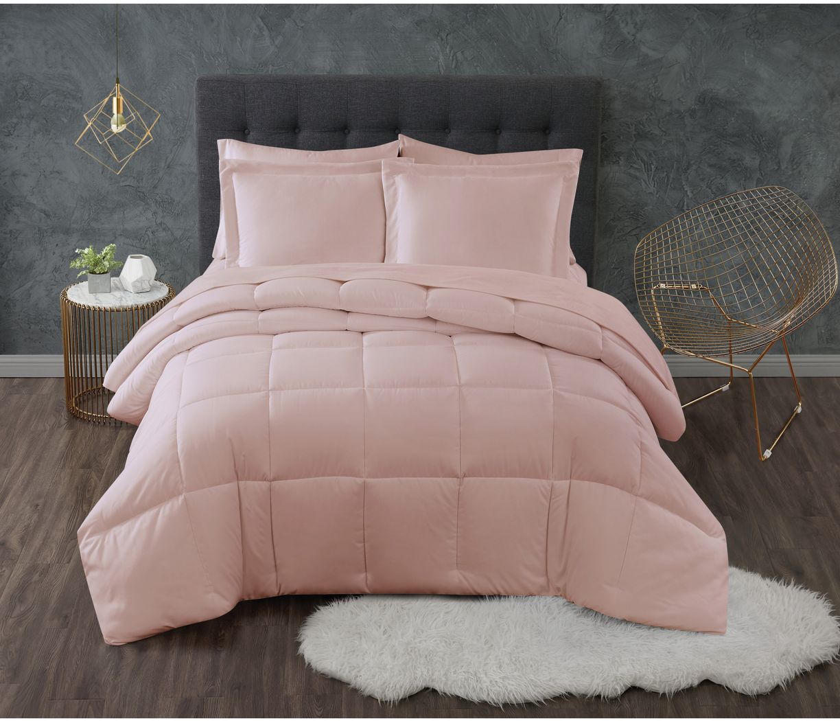 Kids Calming Colors Blush 3 Pc Full/Queen Comforter Set - Rooms To Go