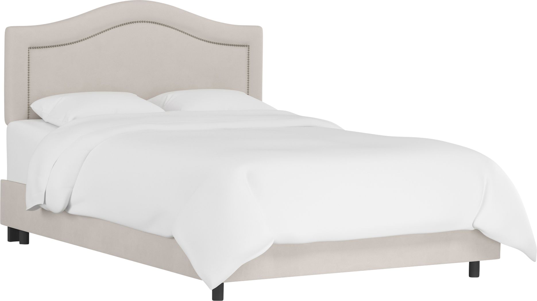 white full size bed for girl