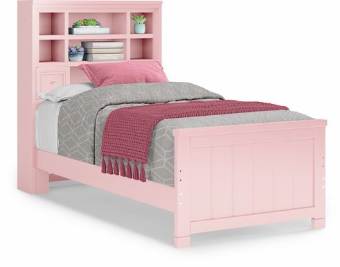 Kids Cottage Colors Pink 3 Pc Twin Bookcase Bed