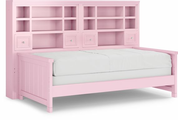 Kids Cottage Colors Pink 5 Pc Twin Bookcase Daybed