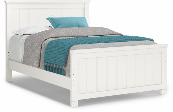 Kids Cottage Colors White 3 Pc Full Panel Bed