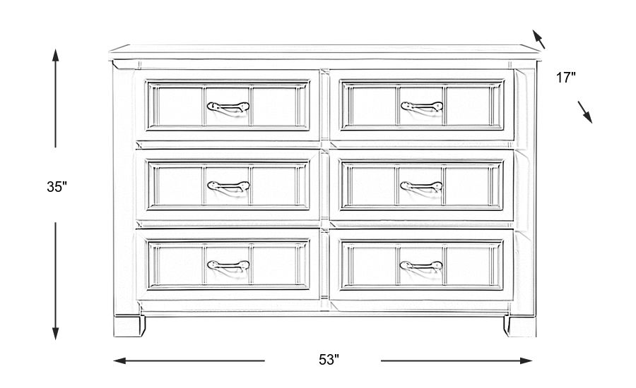 Kids Cottage Colors White Dresser - Rooms To Go