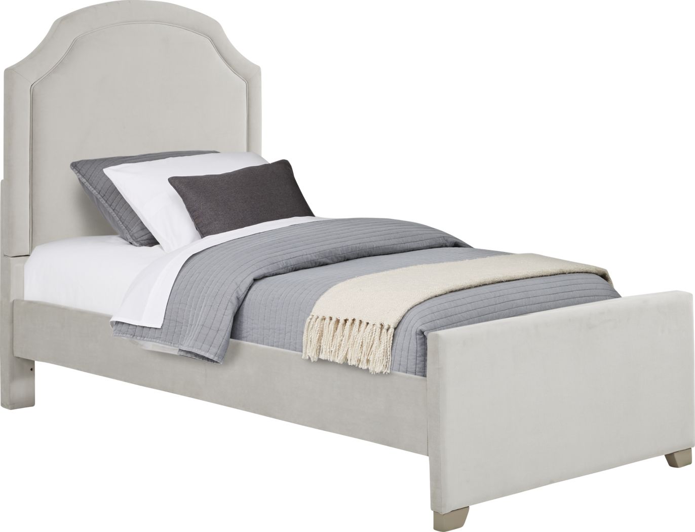 little girl white twin bed
