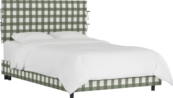 Kids Deep Forest Sage Twin Upholstered Bed