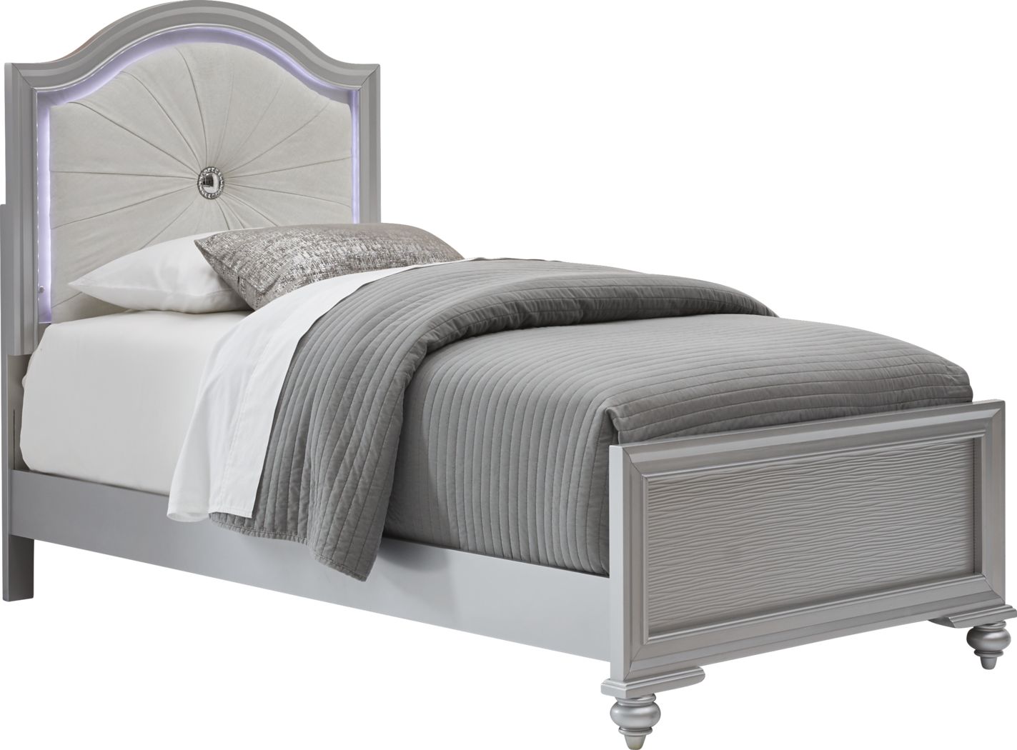 boys white single bed