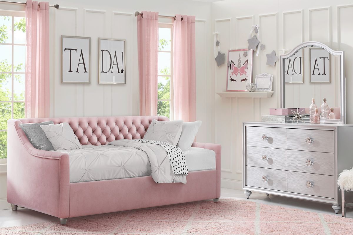 Alena 3 Pc Pink Colors Twin Daybed - Rooms To Go