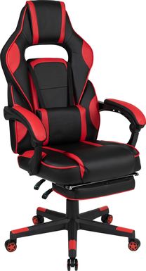 Kids Exfor Red Gaming Chair with Footrest
