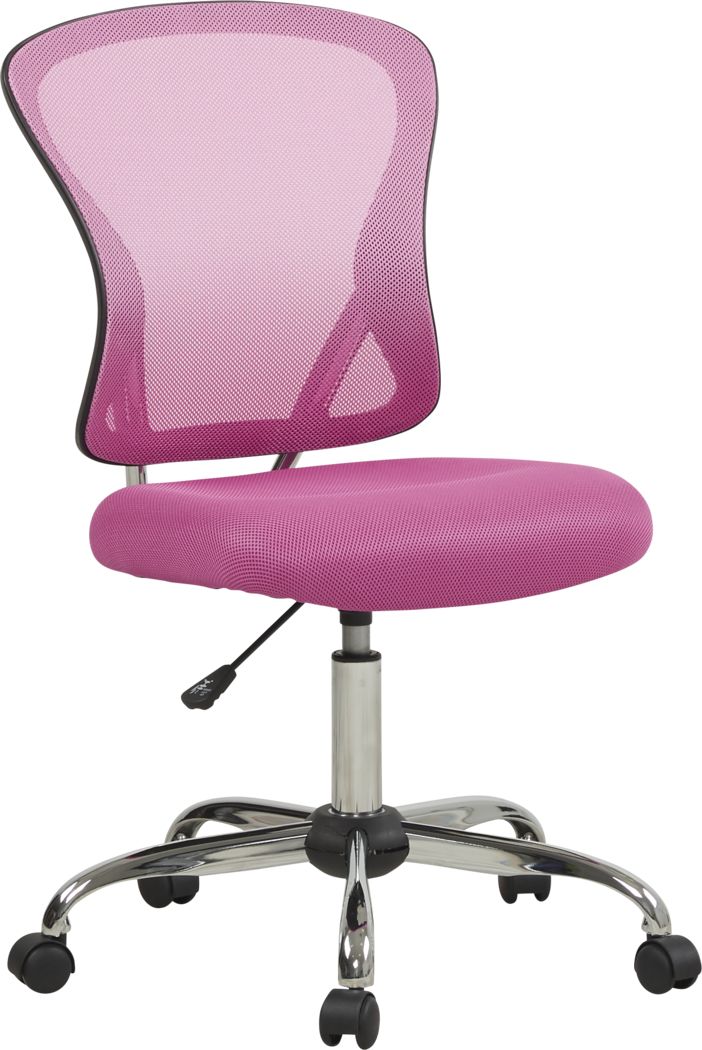 kids pink desk chair