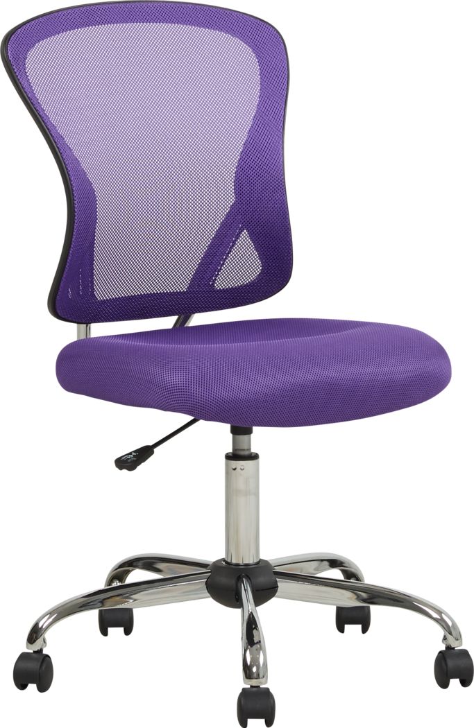 girls white desk chair