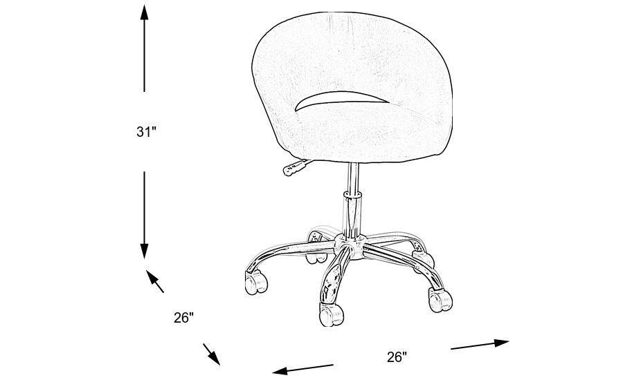 Kids Healy Black Desk Chair Rooms To Go