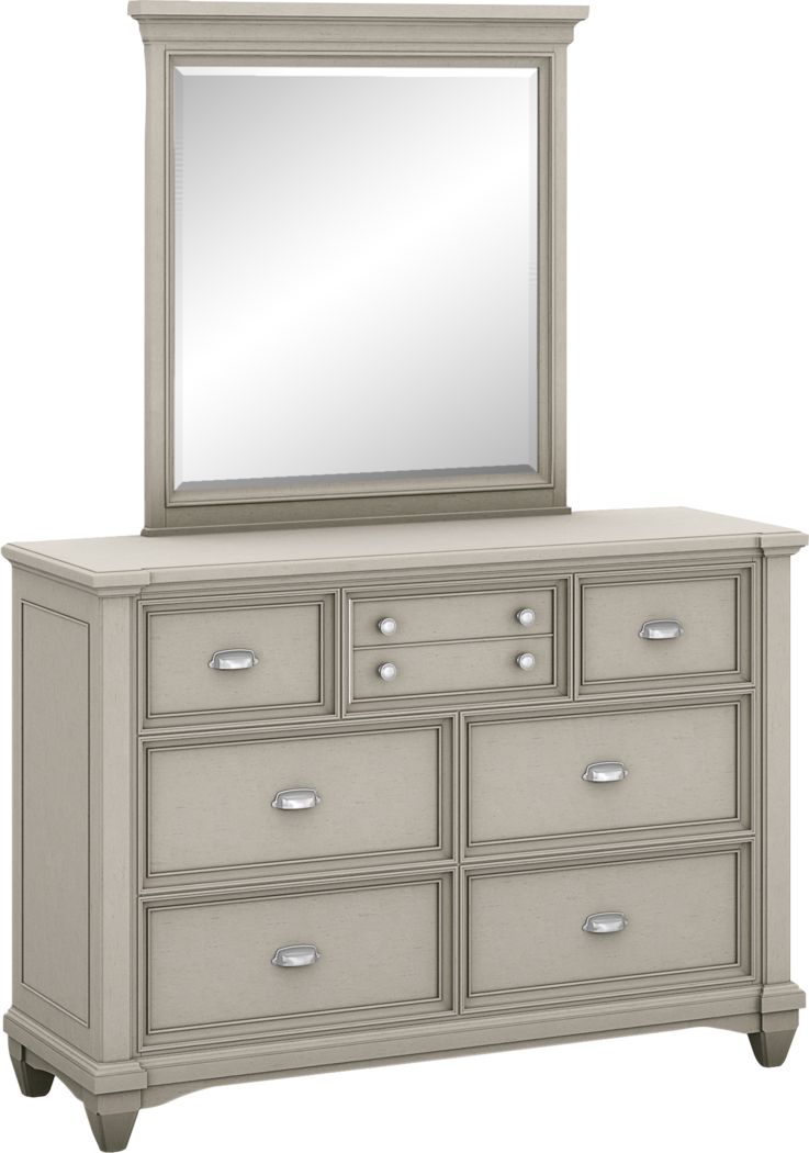 Kids Hilton Head Gray Dresser & Mirror Set Rooms To Go