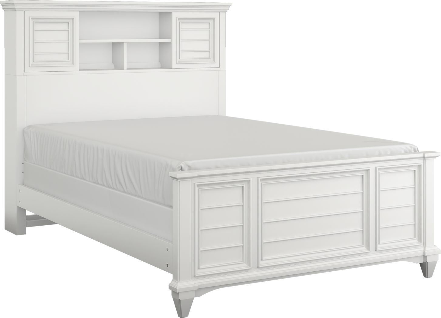 Kids Hilton Head White 3 Pc Full, Full Size Bookcase Bed Frame