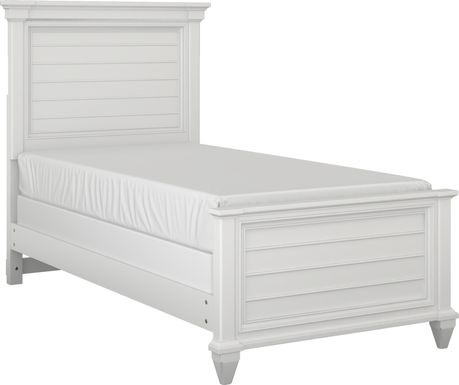 Kids Hilton Head White 3 Pc Twin Panel Bed