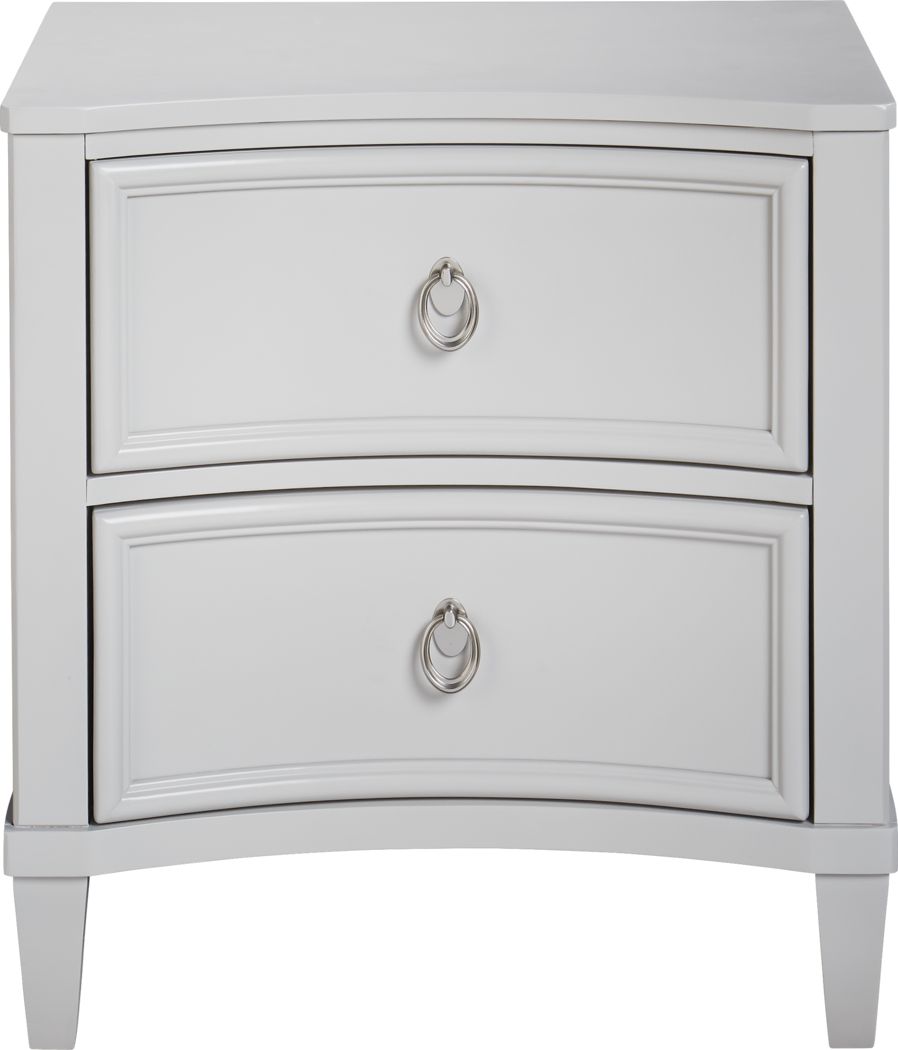kids white bedside table