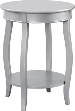 Kids Maliory Silver Accent Table