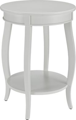 Kids Maliory White Accent Table