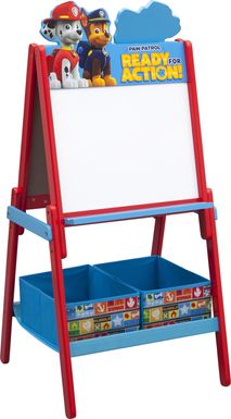 Kids Paw Patrol Blue Easel with Storage