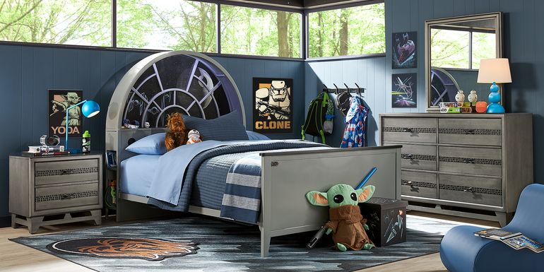 Kids Star Wars Millennium Falcon&trade; Gray 3 Pc Twin Bookcase Bed