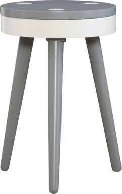 Kids Wafer Gray Accent Table