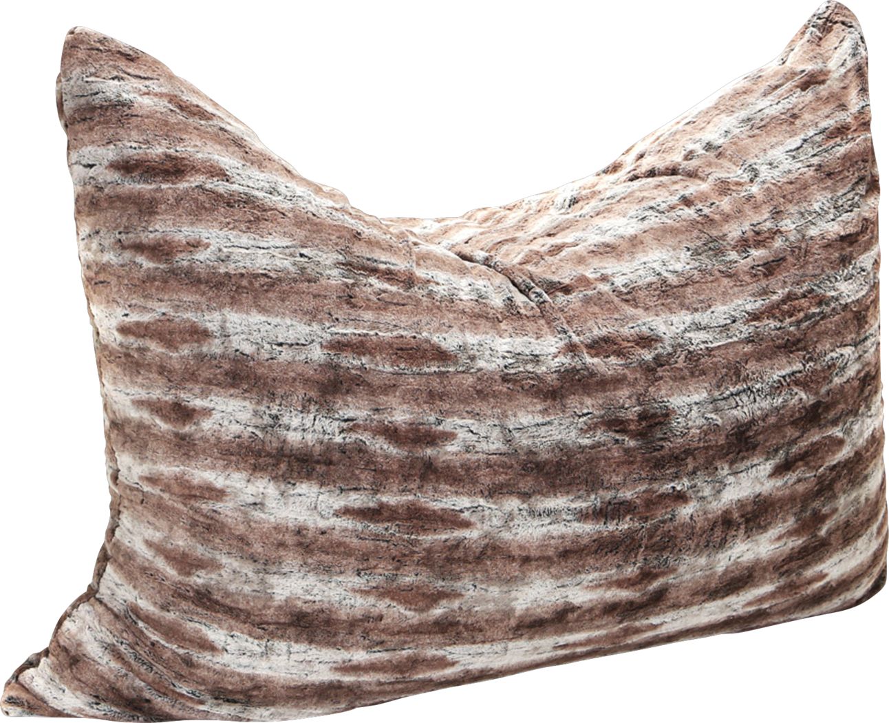 Kids Winter Dream Brown Large Faux Fur Floor Pillow - Rooms To Go