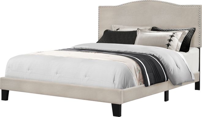 Kiley Dove Gray Full Upholstered Bed