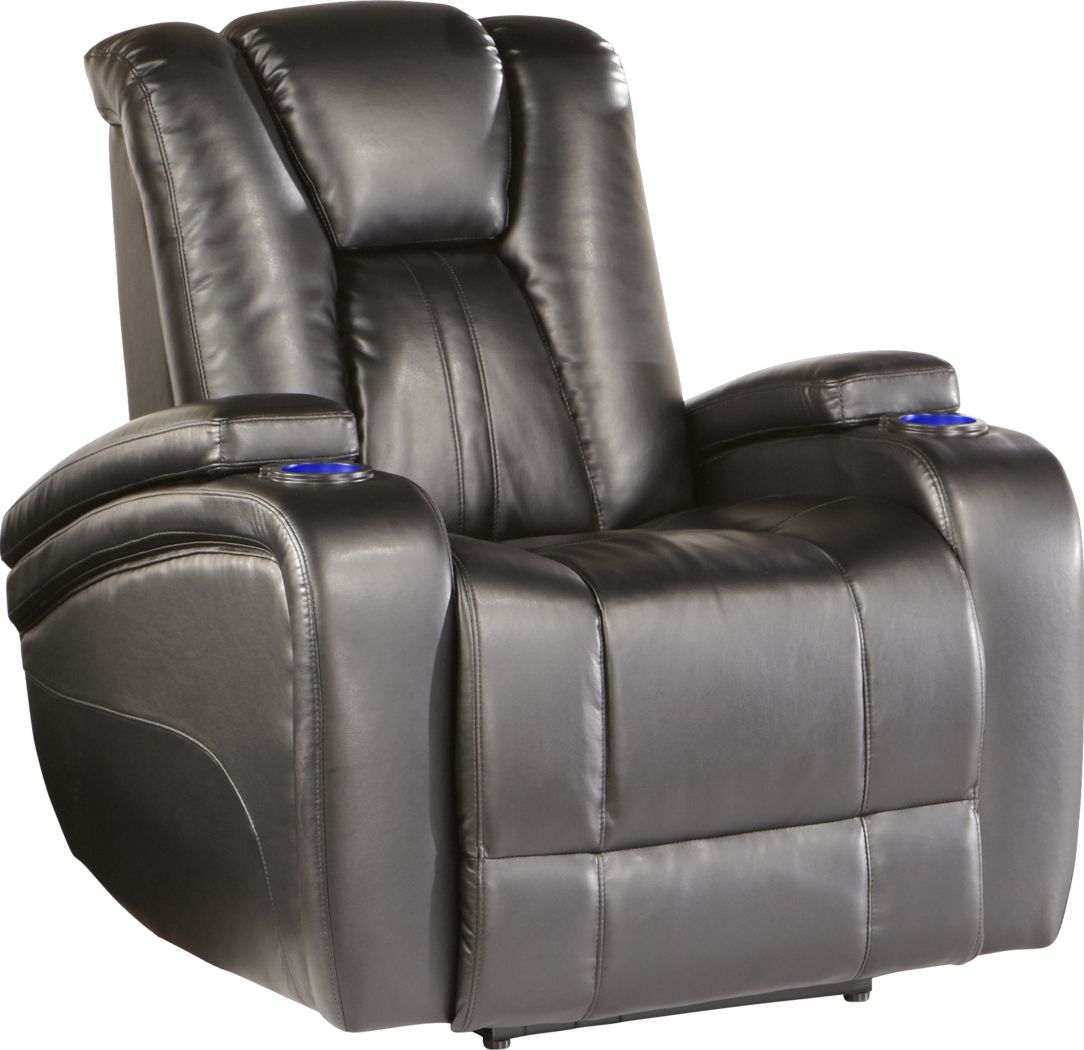 Kingvale Black Power Recliner - Rooms To Go