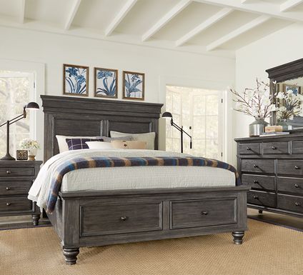 King Size Bedroom Sets With Storage, Gray Queen Storage Bedroom Set