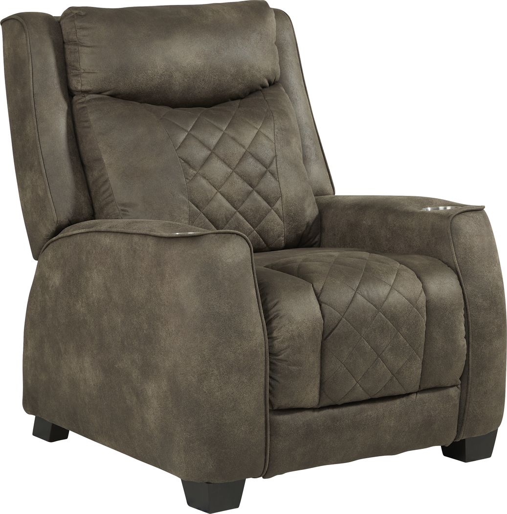 Langton Brown Triple Power Recliner Rooms To Go