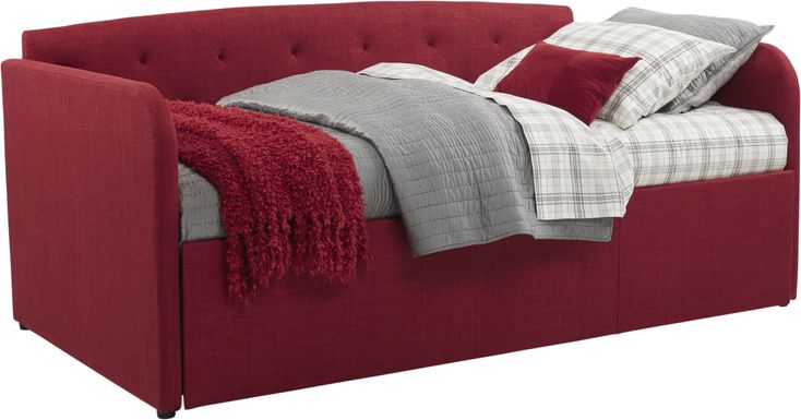 Lanie Red Tufted Daybed