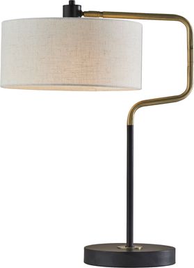 Lariat Circle Brass Lamp