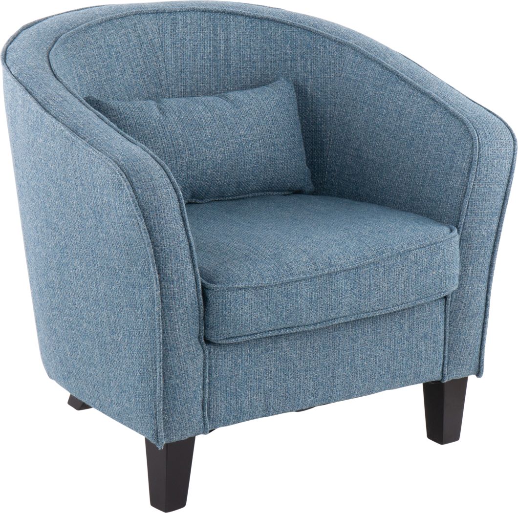 Larrabee Blue Accent Chair - Rooms To Go