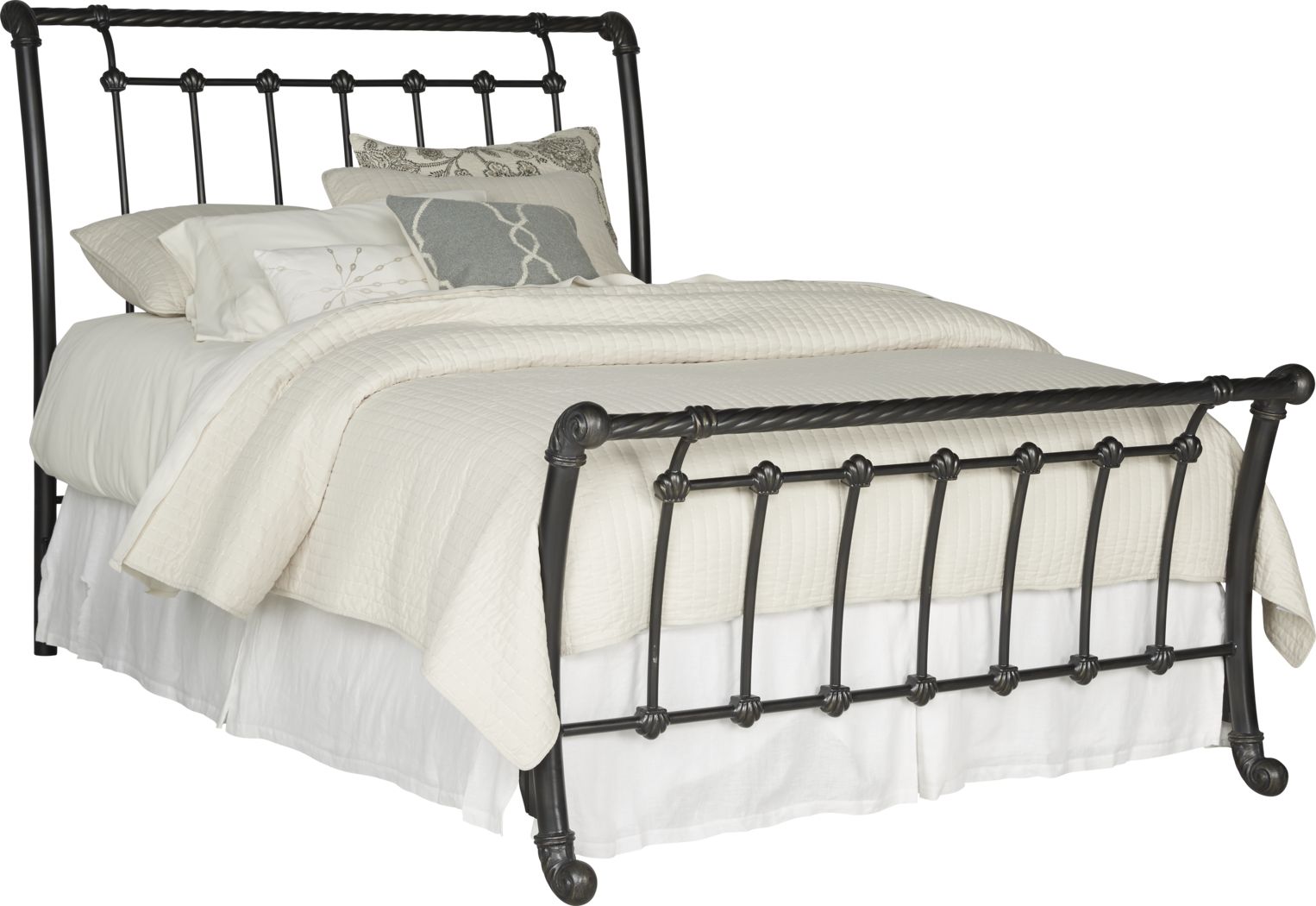 Leanna Black 3 Pc King Sleigh Bed - Rooms To Go