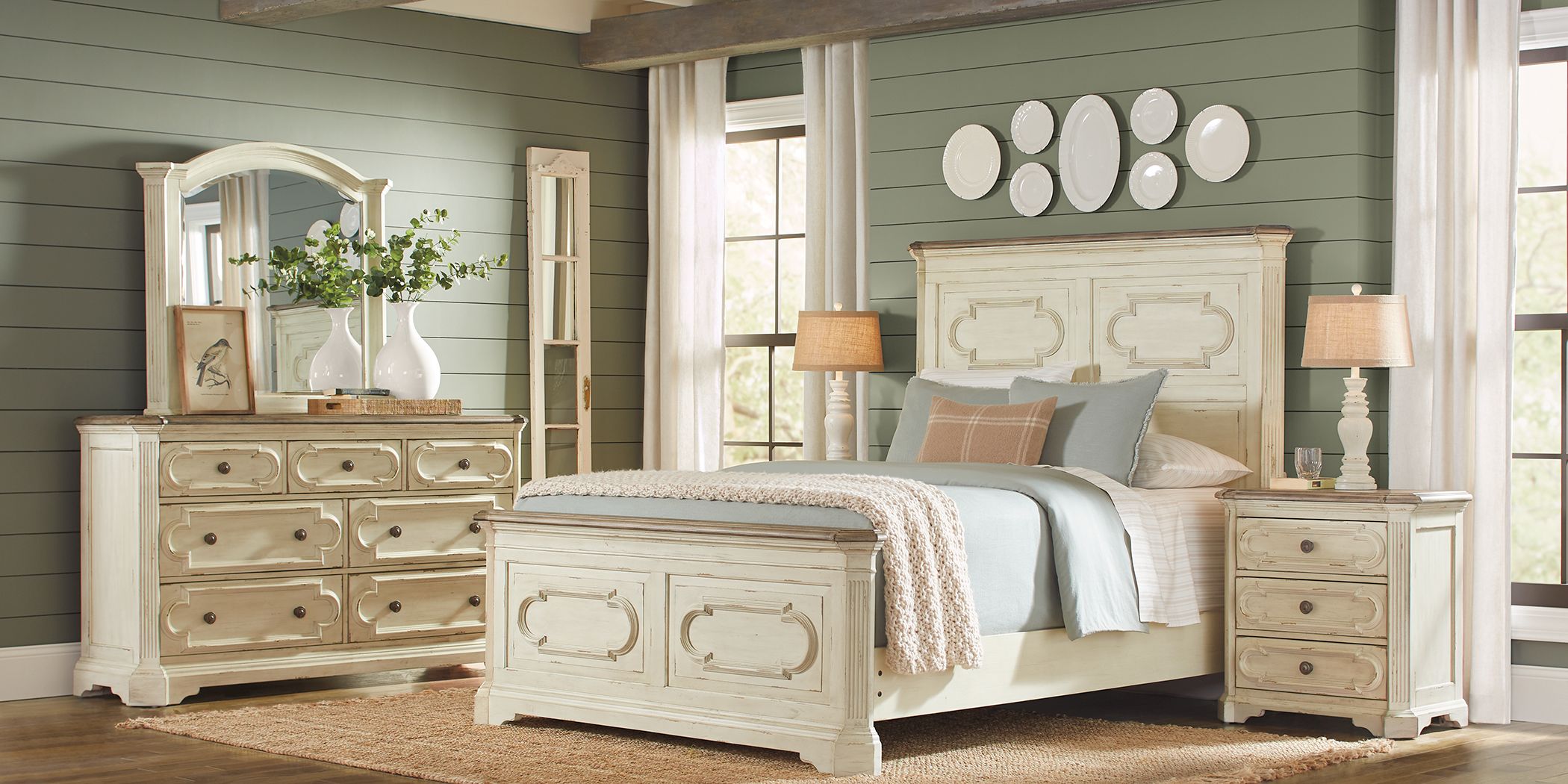 Lindenwood White 5 Pc King Panel Bedroom Rooms To Go