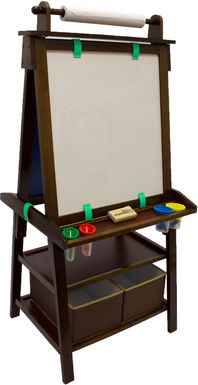 Little Partners Espresso Deluxe Learn and Play Art Center Easel