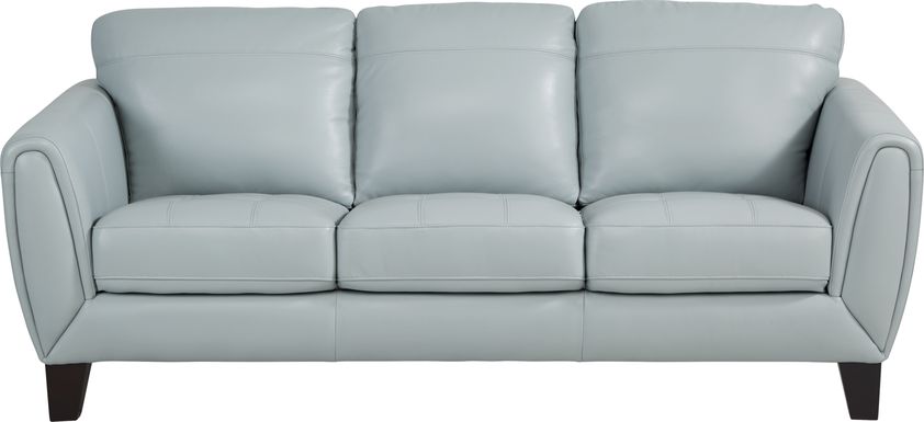 Blue Leather Sofas Couches, Light Blue Leather Sofa