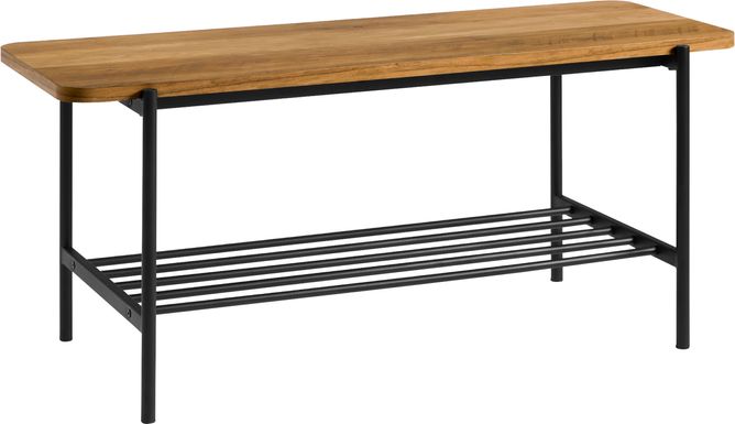 Lockrow Brown Accent Bench