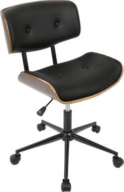 Loxley Black Adjustable Desk Chair