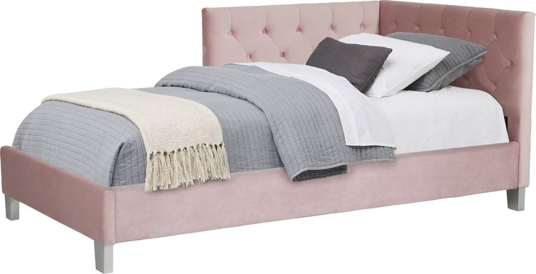 Kids Lucie Pink 3 Pc Twin Corner Bed
