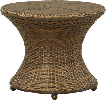 Luna Lake Brown Outdoor End Table