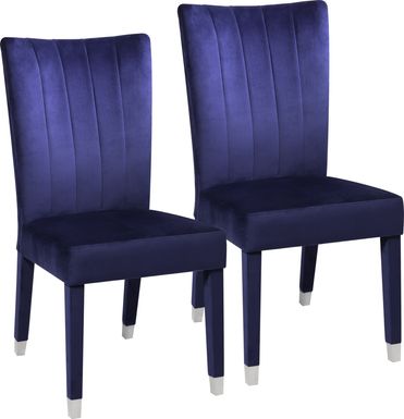 Mabrey Blue Side Chair, Set of 2
