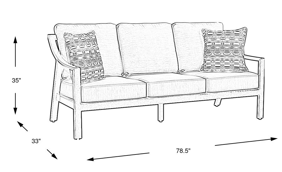 Manchester Hill Antique Bronze Outdoor Sofa Rooms To Go