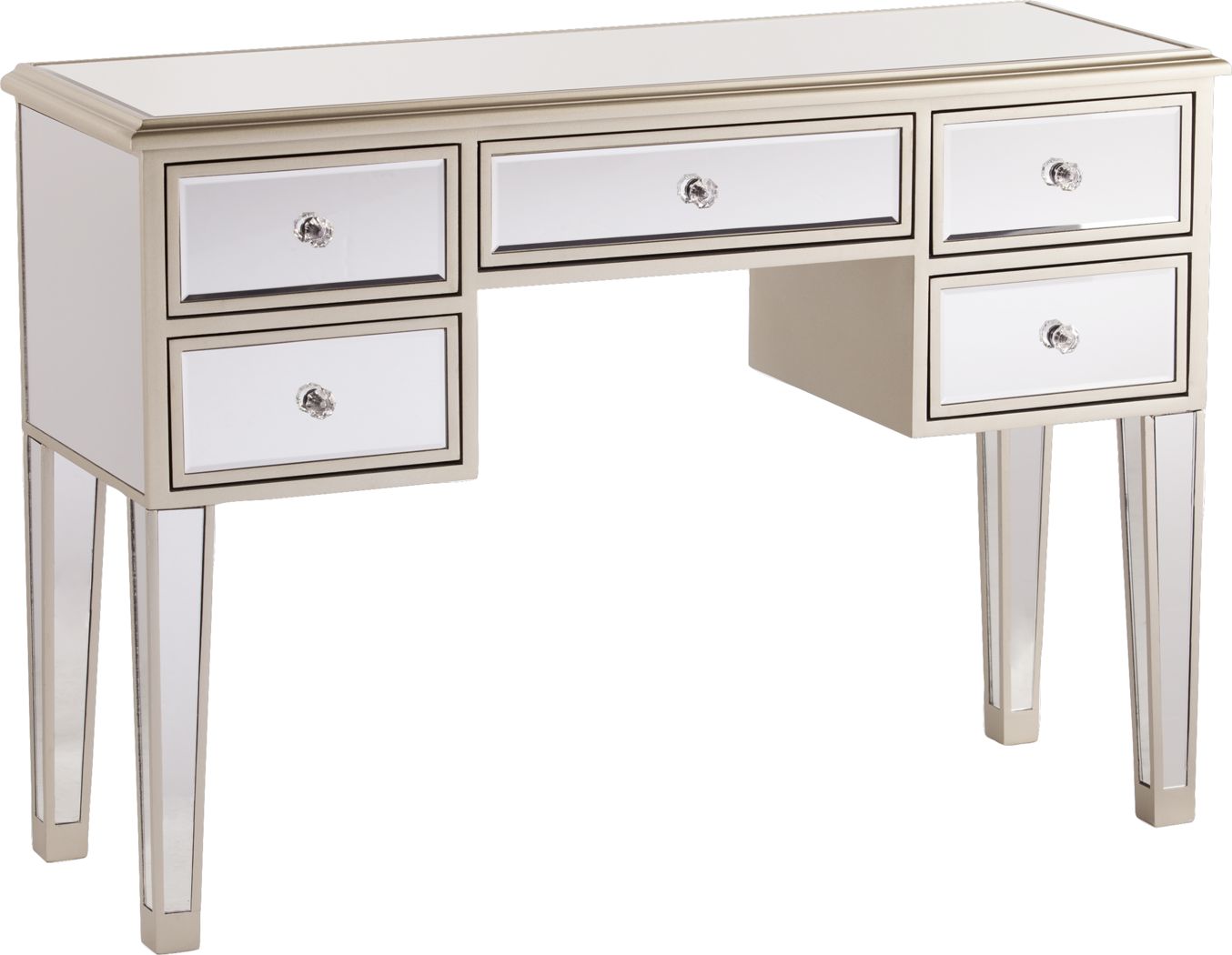 Mansur Champagne Console Table Rooms To Go
