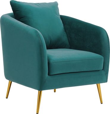 Maoki I Blue Accent Chair