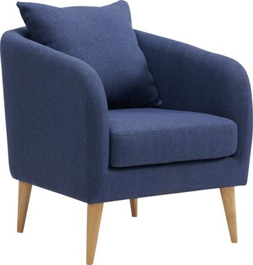 Maoki II Blue Accent Chair