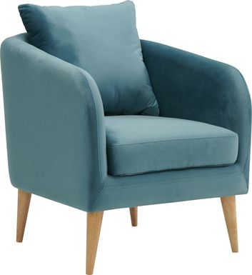 Maoki II Light Blue Accent Chair