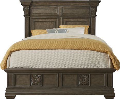 Marcelle Brown 3 Pc King Panel Bed