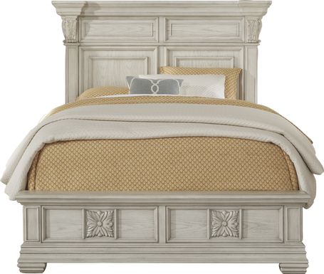 Marcelle White 3 Pc King Panel Bed