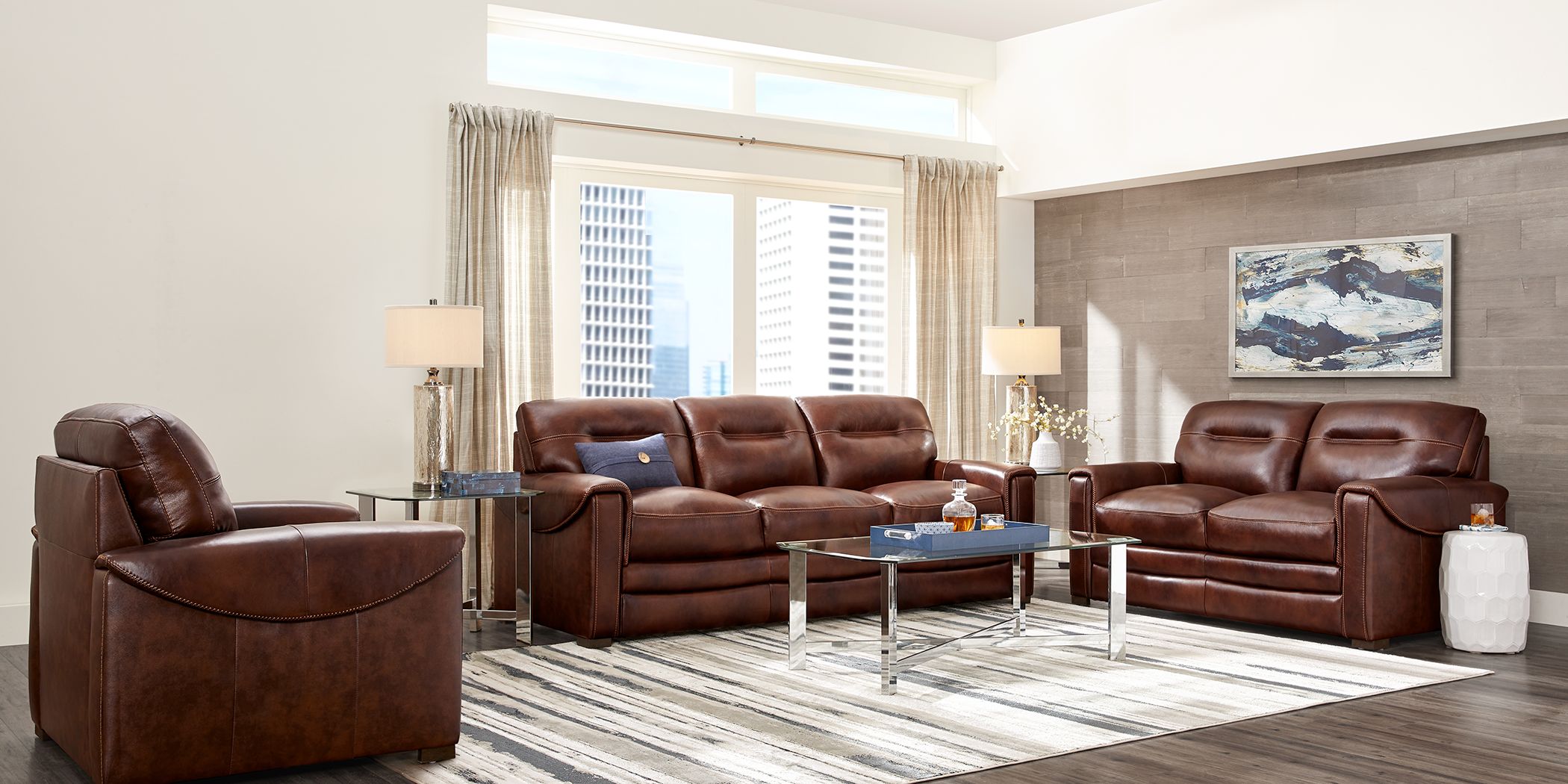 Leather Living Room Sets