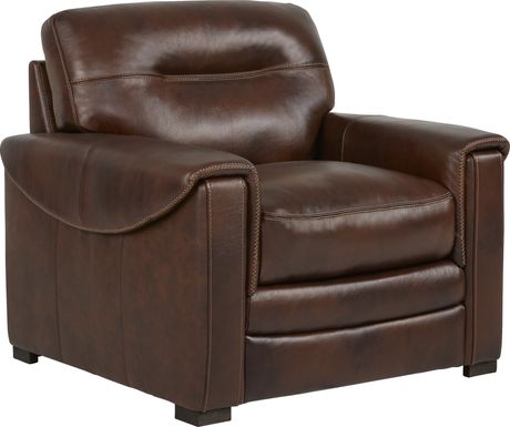 Margallo Brown Leather Chair
