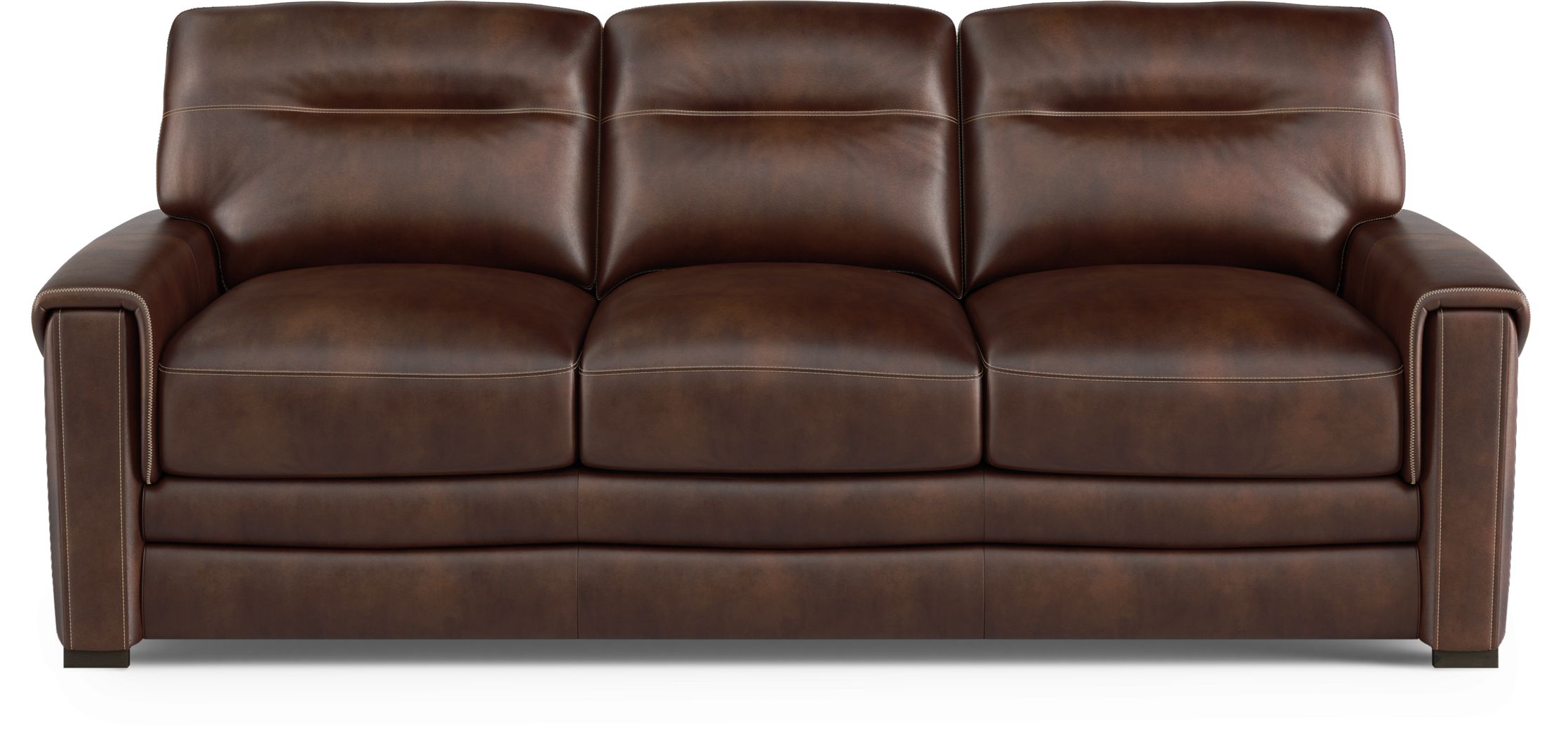 margallo brown leather sofa